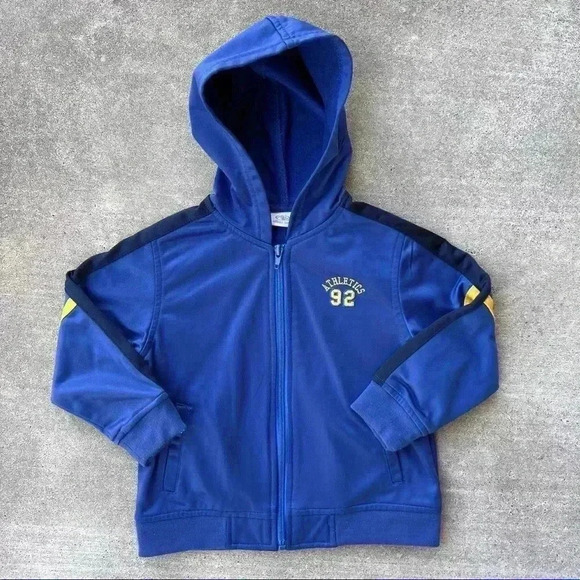 Athletic Works Boy Blue Zip Up Jacket Size 3T - Picture 1 of 7